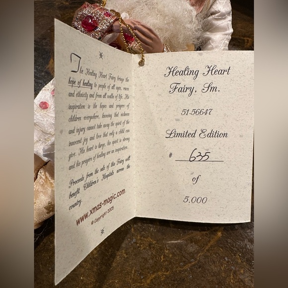 NWT Mark Roberts Limited Edition Healing Hearts Fairy Small Christmas Collection - Picture 4 of 7